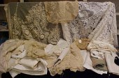 Lace sampler bedspread  print-
