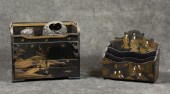 LACQUER AND METAL SMOKING SET