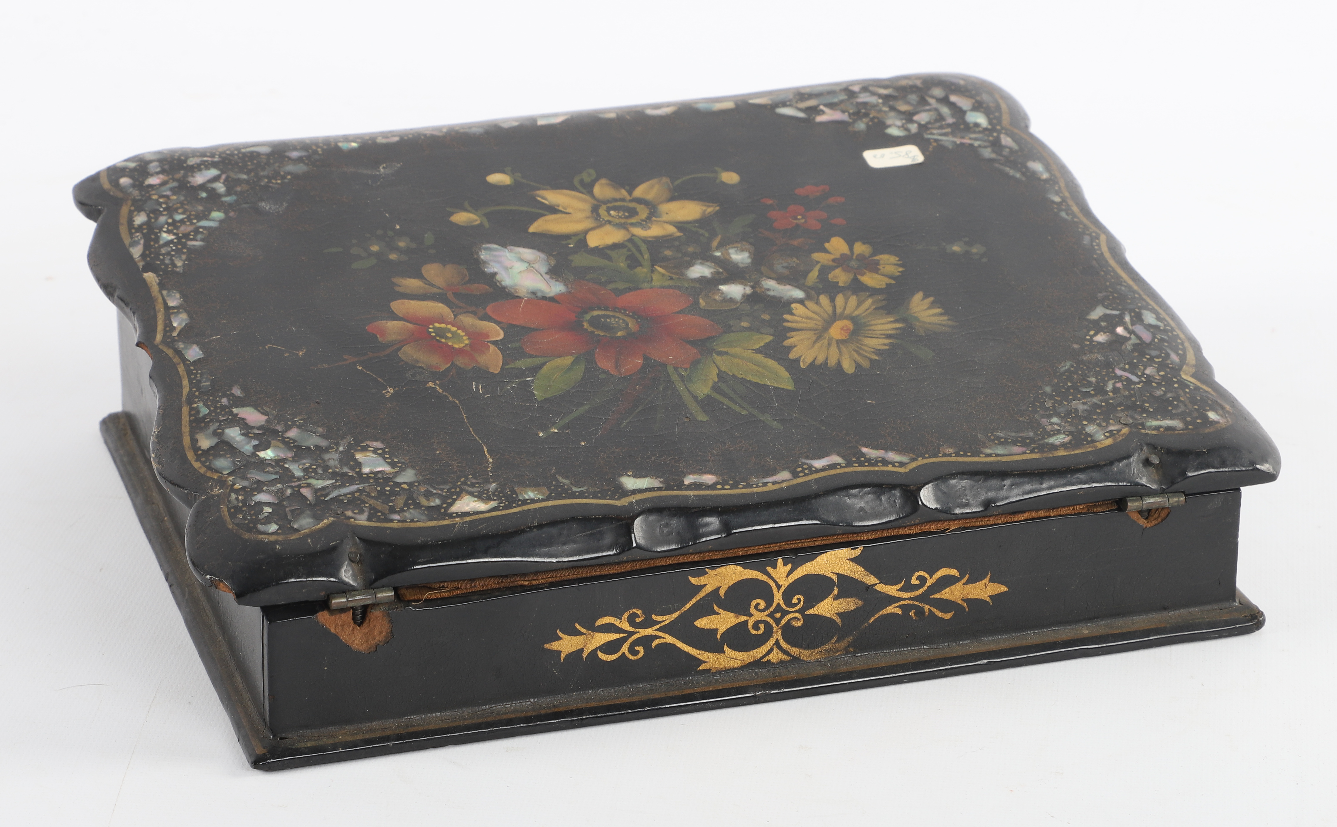 Lacquer portable travel lap writing