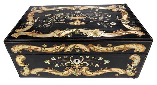 LACQUERED MOTHER OF PEARL LAP