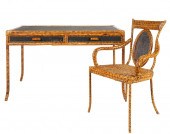 LACQUERED RATTAN AND BAMBOO DE