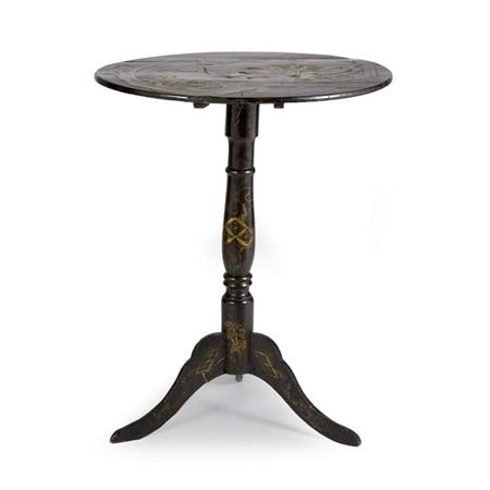 Lacquered Tilt-Top Table 	 