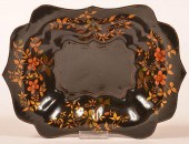 LACQUERED TOLEWARE SHAPED TIN