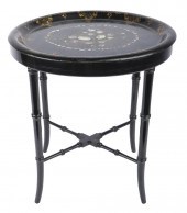 LACQUERED TRAY ON STANDthe rem