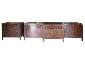 LACQUERED WOOD BREAKFRONT BUFF
