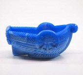 LACY GLASS SALT DISHA mid 19th