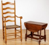 LADDERBACK ARMCHAIR, 19TH C.La