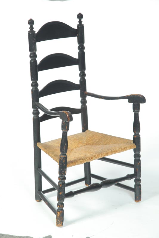 LADDERBACK ARMCHAIR.  American 