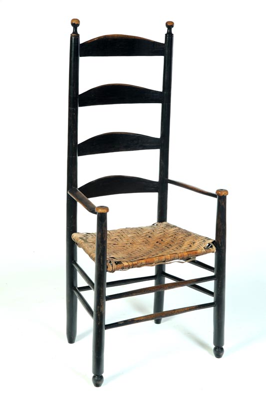 LADDERBACK ARMCHAIR.  American 
