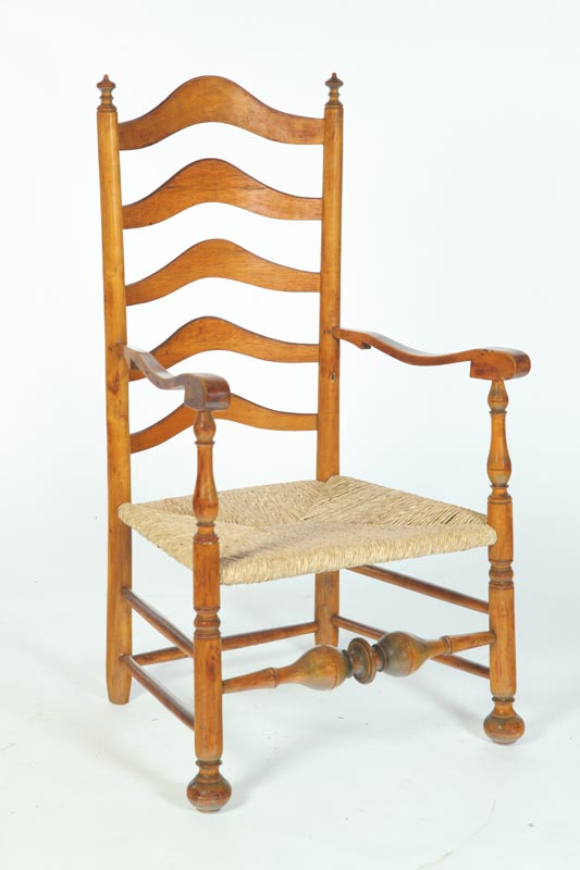 LADDERBACK ARMCHAIR.  American 