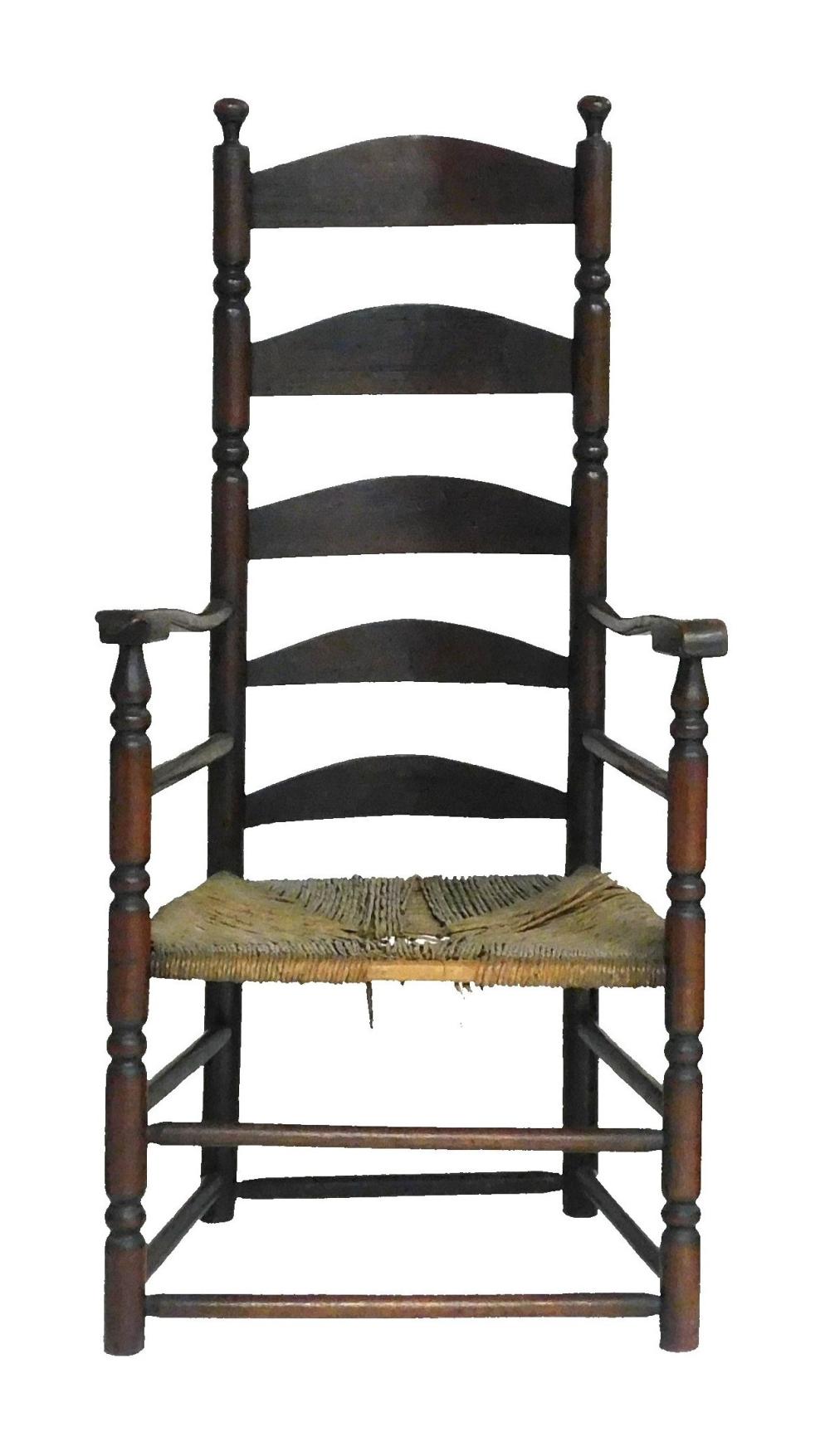 LADDERBACK ARMCHAIR, AMERICAN,