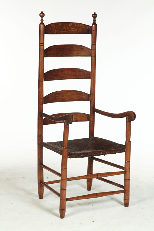 LADDERBACK ARMCHAIR.  American 
