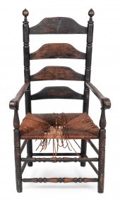 LADDERBACK ARMCHAIR NEW ENGLAN