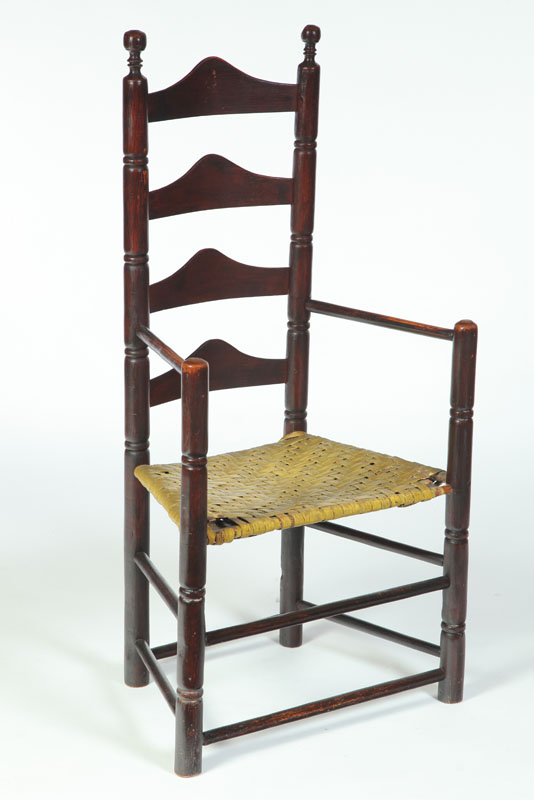 LADDERBACK ARMCHAIR.  New