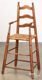 LADDERBACK HIGHCHAIR, 18TH C.L