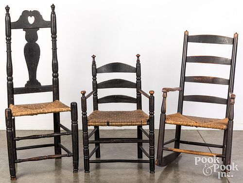 LADDERBACK ROCKER, TOGETHER WITH