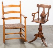 LADDERBACK ROCKING CHAIR, AND