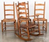 LADDERBACK ROCKING CHAIR & THR
