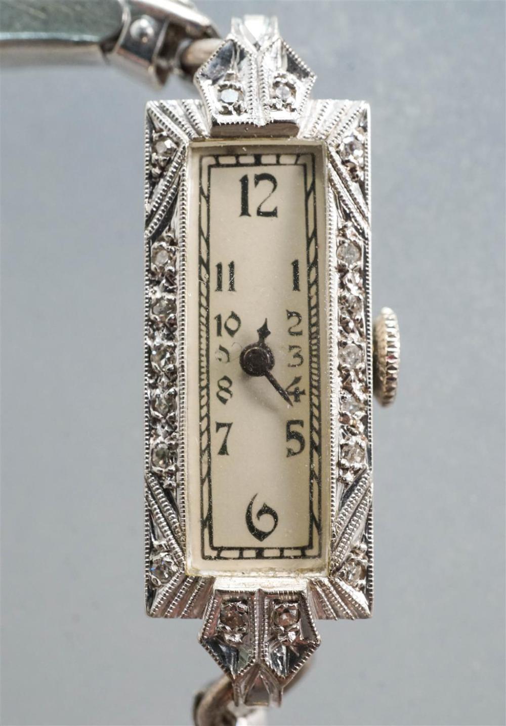 LADIES' 14-KARAT WHITE-GOLD DIAMOND