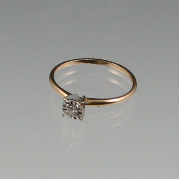 Ladies' 14K gold and diamond