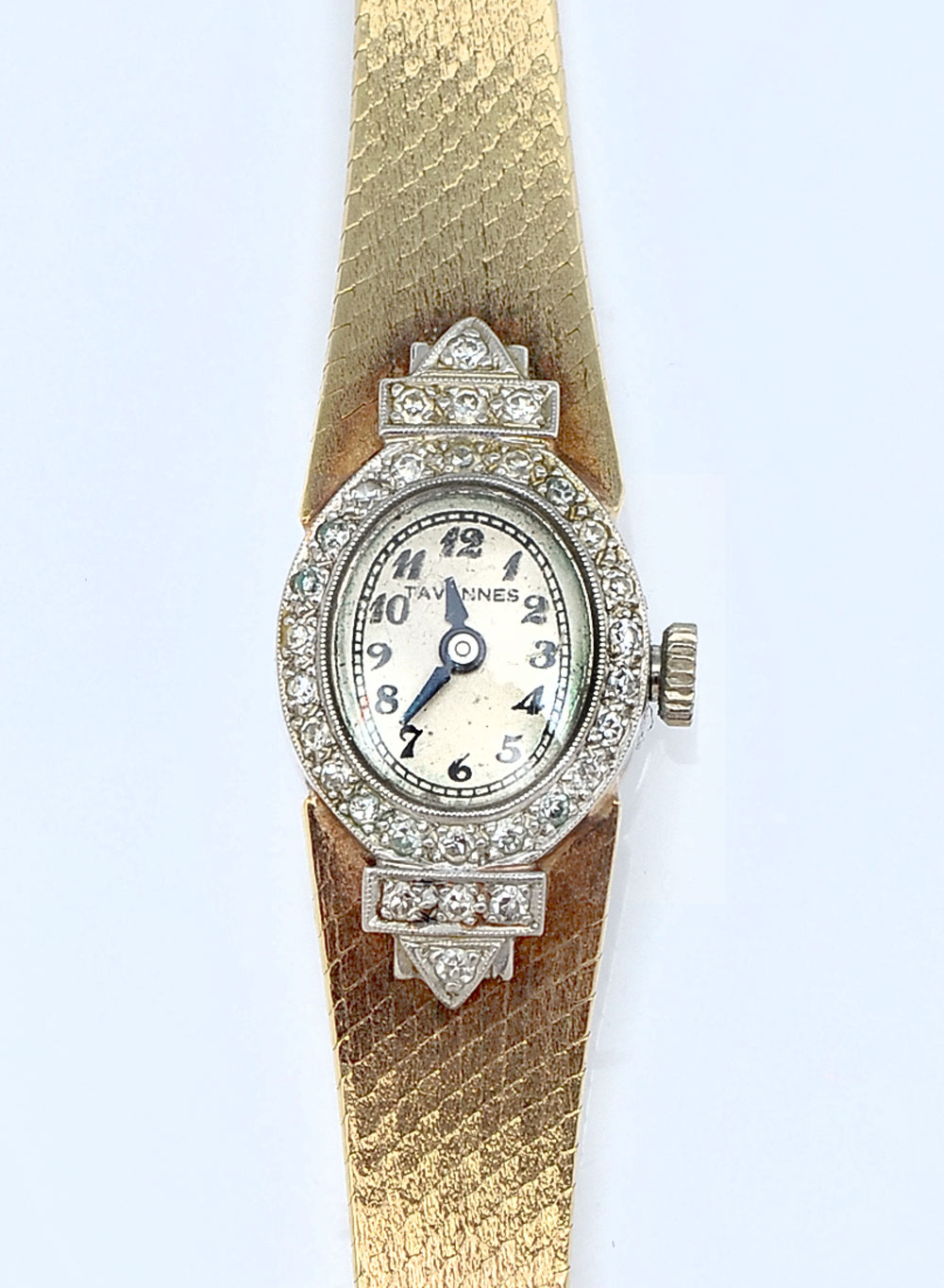 LADIES 14K, PLATINUM & DIAMOND