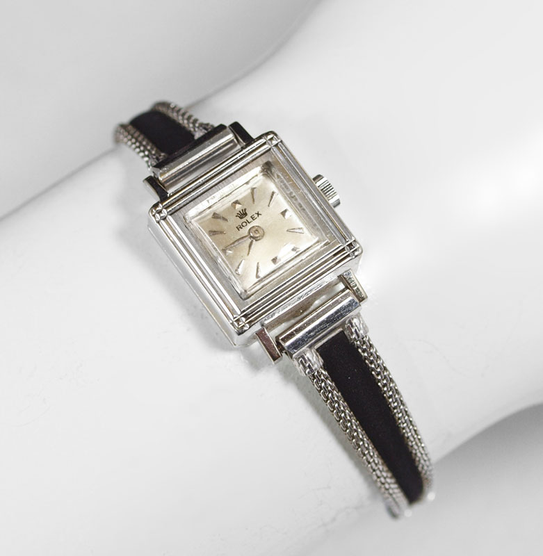 LADIES 14K ROLEX DRESS WATCH CA.