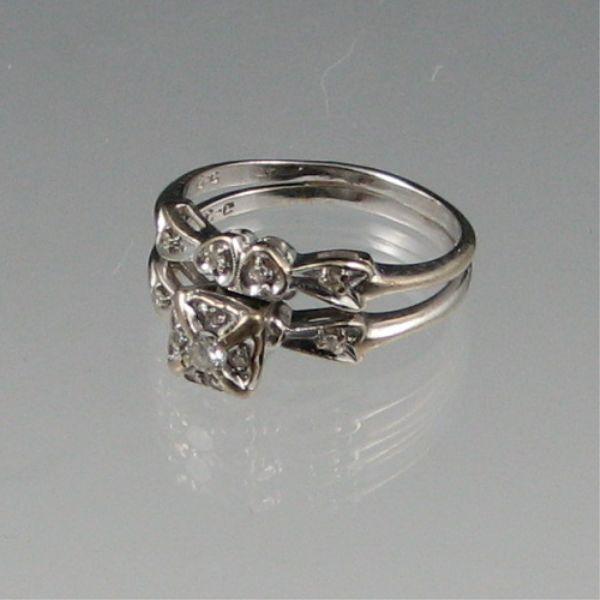 Ladies' 14K white gold and