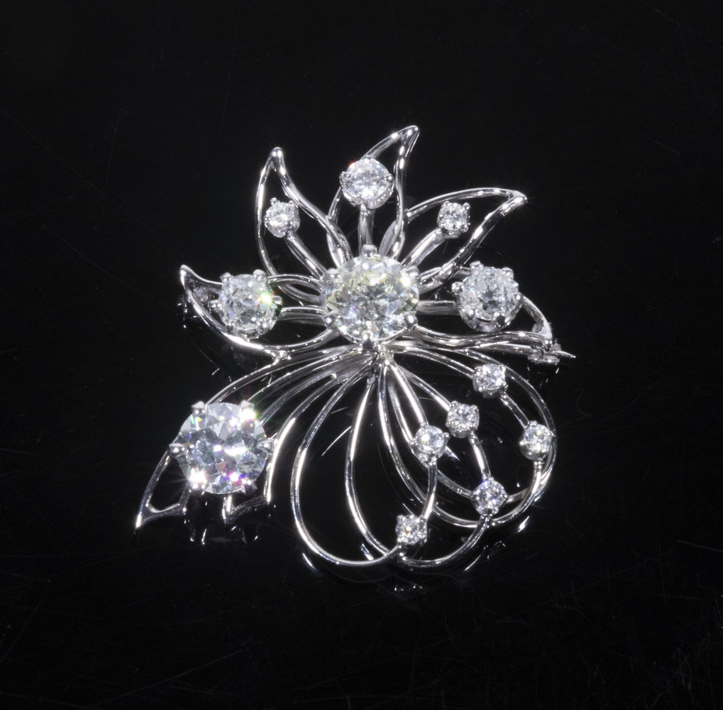 LADIES 14K WHITE GOLD DIAMOND
