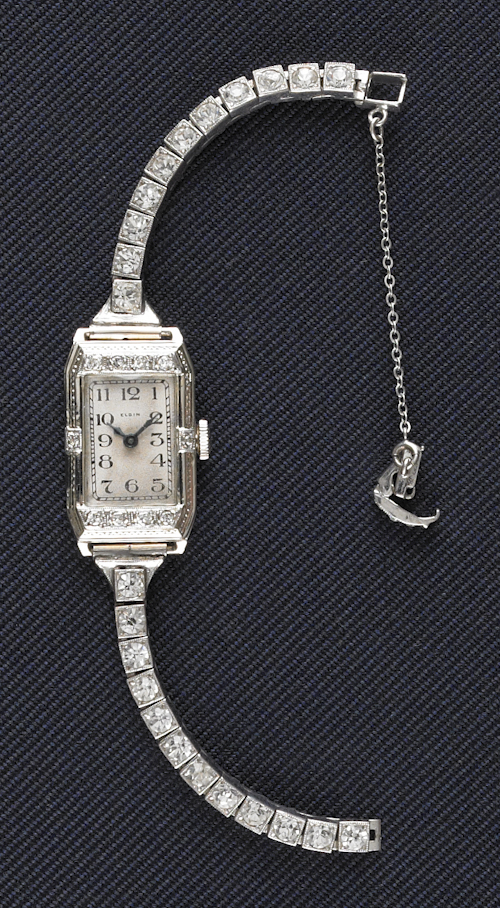 Ladies 14K white gold Elgin