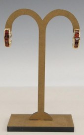 LADIES 14K YELLOW GOLD GARNET