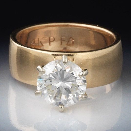 LADIES' 1.65 CT ROUND BRILLIANT CUT
