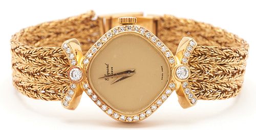 LADIES 18K DIAMOND CHOPARD