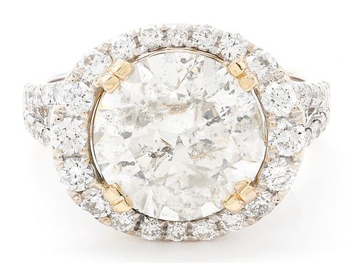 LADIES 5.11 CARAT ROUND BRILLIANT