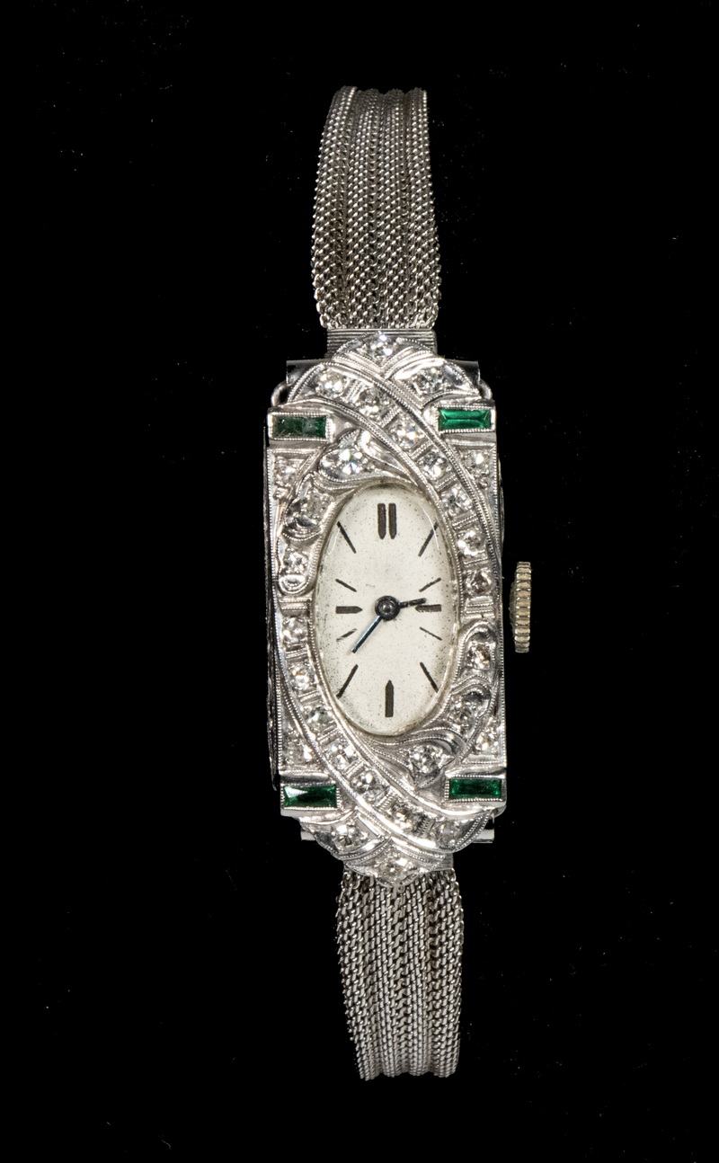 LADIES ART DECO PLATINUM DIAMOND