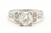 LADIES ART DECO PLATINUM DIAMO