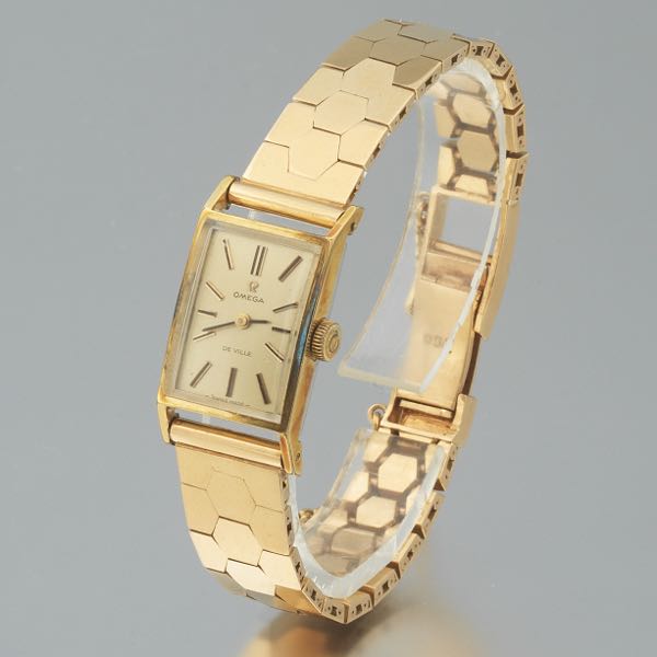 LADIE'S BASEMETAL OMEGA DEVILLE