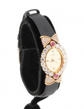 LADIES' BAUME & MERCIER 18K YG