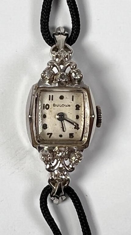LADIES BULOVA 14K GOLD AND
