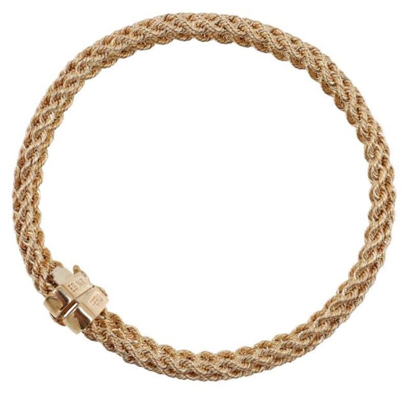 LADIES ESTATE 14KT YG BRAIDED