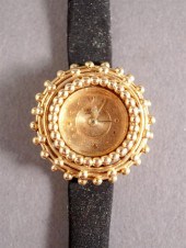 LADIES FRENCH 18-KARAT YELLOW-