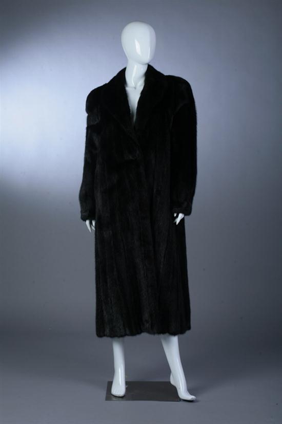LADIES FULL-LENGTH BLACK MINK FUR