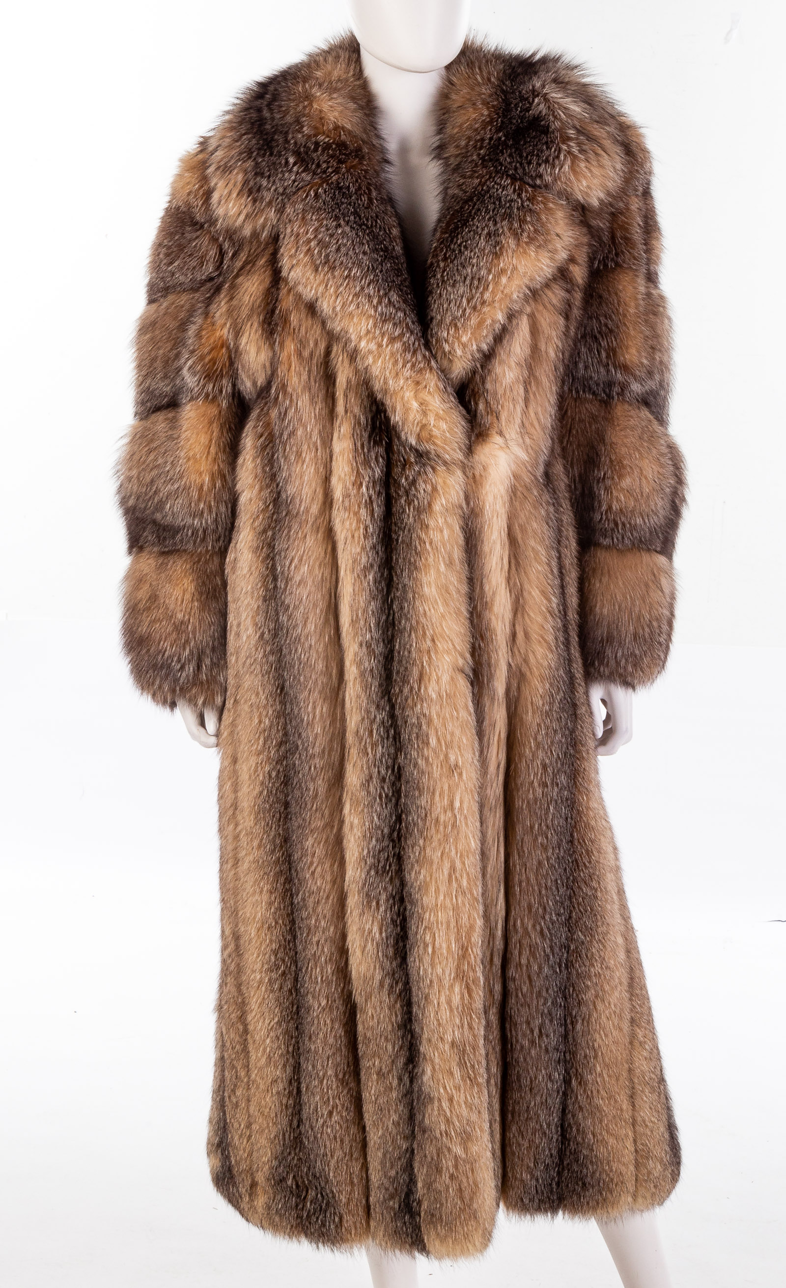 LADIES FULL LENGTH FOX COAT .