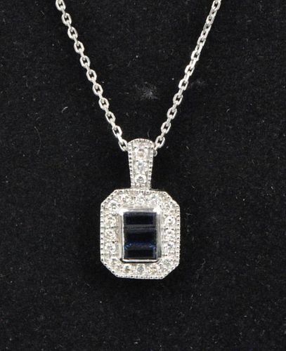 LADIES' GOLD, DIAMOND & SAPPHIRE