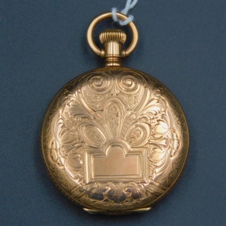 LADIES HUNTER CASE POCKET WATCH.