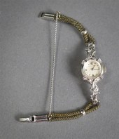 LADIES LONGINES 14-KARAT WHITE