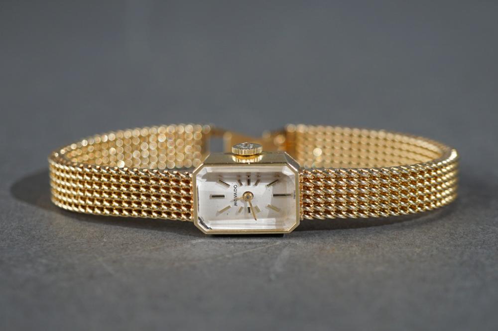 LADIES' MOVADO 14-KARAT YELLOW-GOLD