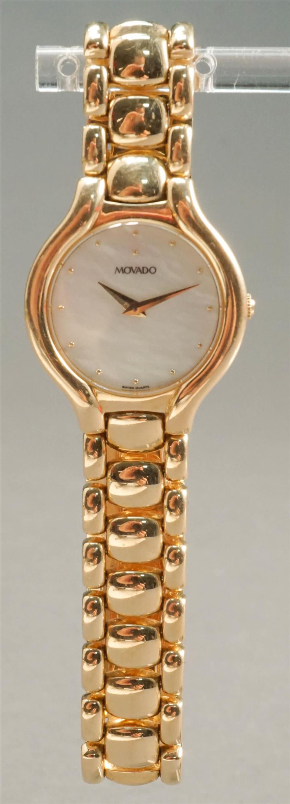 LADIES' MOVADO 14-KARAT YELLOW-GOLD