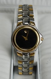 LADIES MOVADO TWO TONE STAINLE