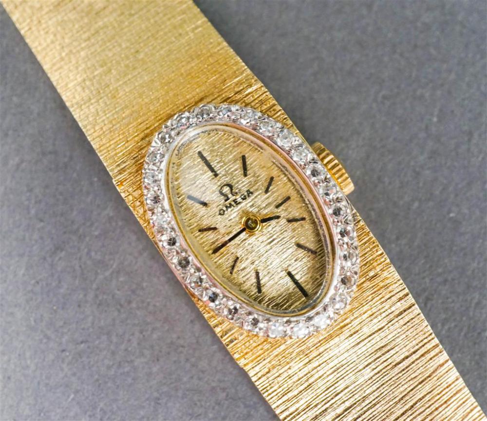LADIES OMEGA 14-KARAT YELLOW-GOLD