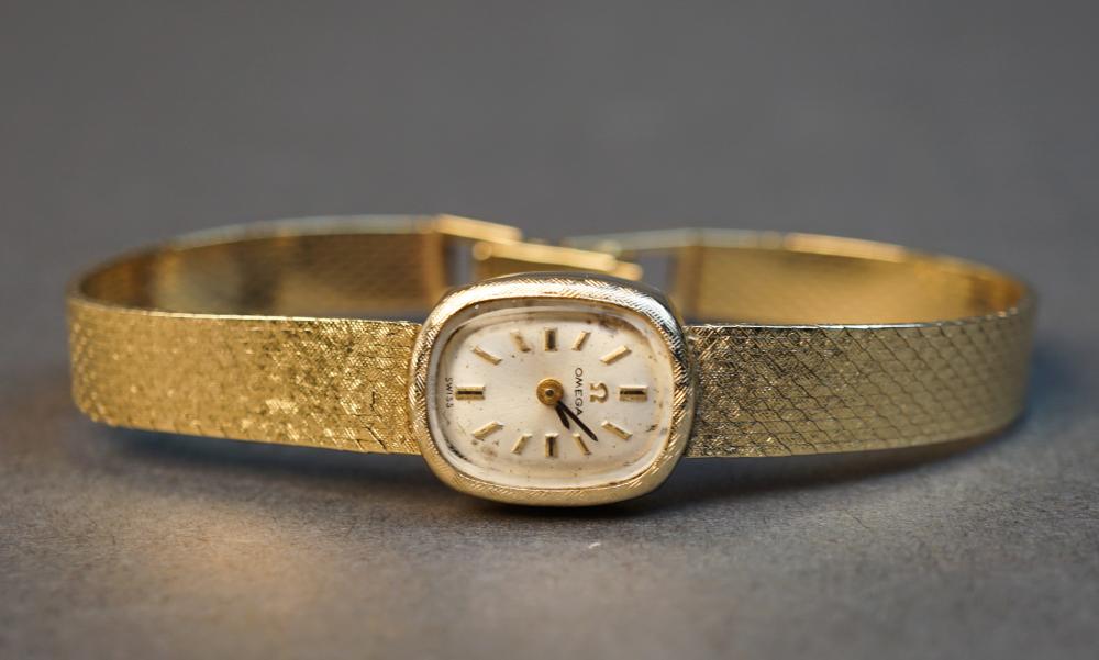LADIES OMEGA 14-KARAT YELLOW-GOLD